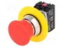 PROMET Interruptor de emergencia NEF30-DR/PXY rojo NC + NA