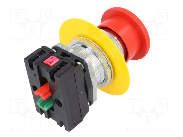 PROMET Interruptor de emergencia NEF30-DR/PXY rojo NC + NA PROMET Interruptor de emergencia NEF30-DR/PXY rojo NC + NA