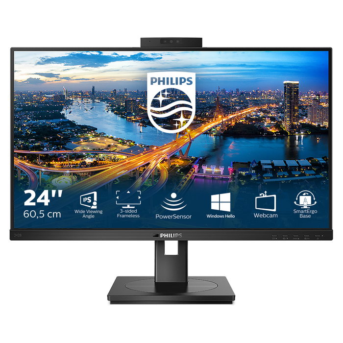 Philips 242B1H/00 Monitor Profesional 23.8 Full HD IPS con Webcam