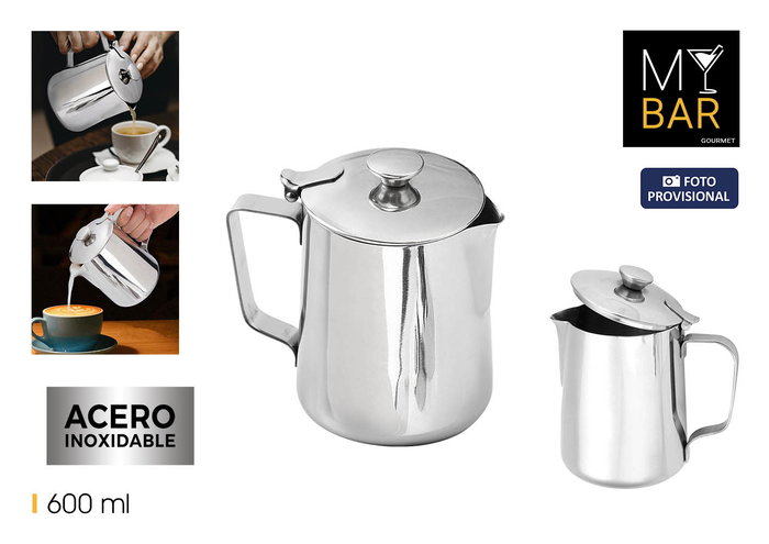 Inde Tetera-Lechera Acero Inoxidable 600ml My Bar (6 Unidades) Inde Tetera-Lechera Acero Inoxidable 600ml My Bar (6 Unidades)