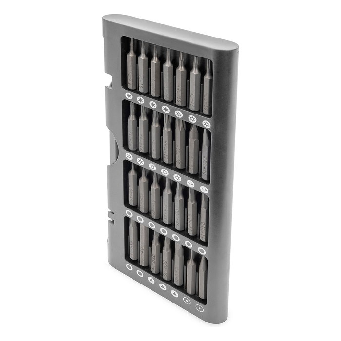 Digitus Juego de destornilladores de precisión 57 piezas en caja de aluminio