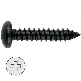 DUVER Tornillo Rosca Chapa Acero Negro 19mm ø 4.2mm (Pack de 500) lifetme