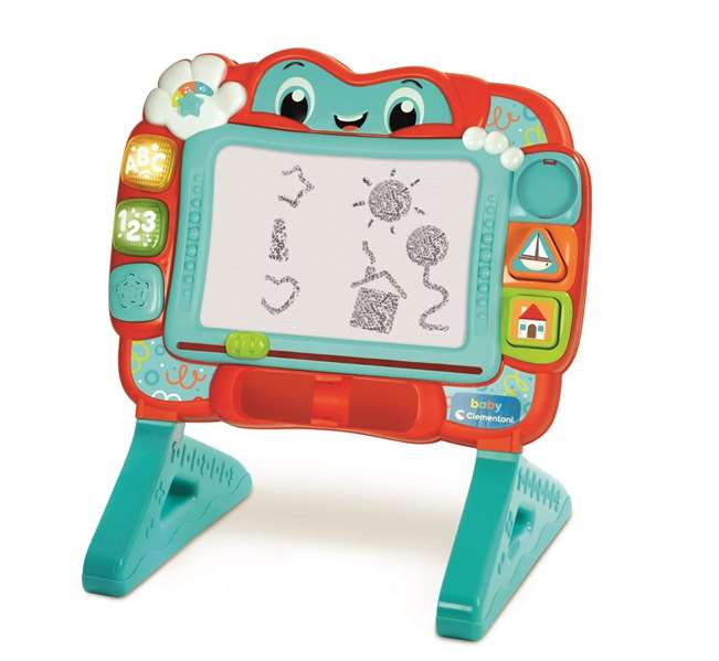 Clementoni Pizarra Interactiva con Luces, Sonidos y Contenido Educativo, 48x37x7 cm