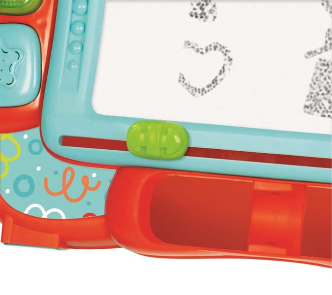 Clementoni Pizarra Interactiva con Luces, Sonidos y Contenido Educativo, 48x37x7 cm