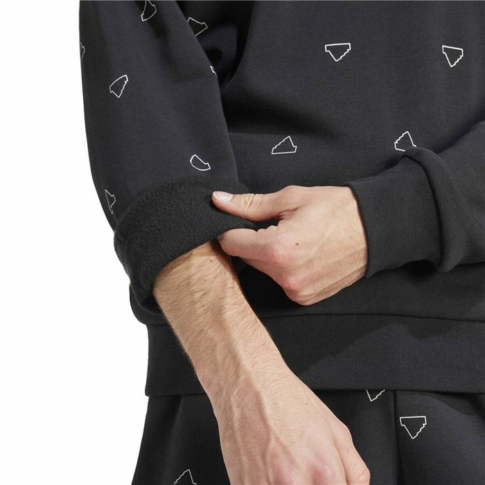 Sudadera sin Capucha Hombre Adidas Mngrm Negro Sudadera sin Capucha Hombre Adidas Mngrm Negro