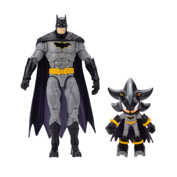 JAKKS Pacific DC X Sonic Pack Figuras Shadow como Batman y Batman 2.5" y 5" - Multicolor - Inglés, Francés, Alemán, Italiano, Portugués, Español JAKKS Pacific DC X Sonic Pack Figuras Shadow como Batman y Batman 2.5" y 5" - Multicolor - Inglés, Francés, Alemán, Italiano, Portugués, Español