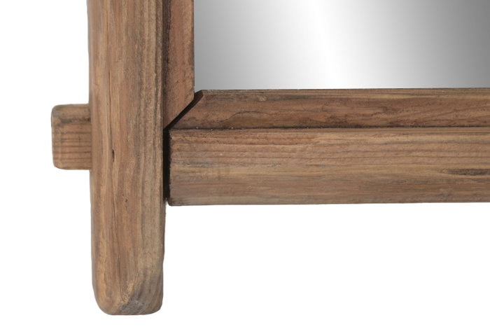 DKD Home Decor Espejo de Madera Reciclada y Cristal Natural 62x8x120 cm