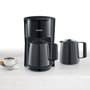 Severin KA 9307 Cafetera de filtro con 2 jarras térmicas, Negro