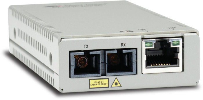 Allied Telesis AT-MMC200/SC-960 Convertidor de Medio Fibra Óptica 100 Mbit/s 1310 nm Multimodo, Gris