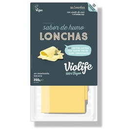 Violife Lonchas Veganas Sabor Queso Ahumado 200g