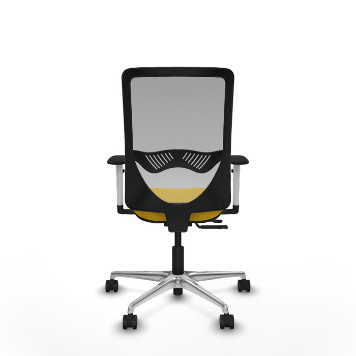 PIQUERAS Y CRESPO Silla de oficina Zulema con mecanismo Sincro/Traslack, Amarillo y Gris PIQUERAS Y CRESPO Silla de oficina Zulema con mecanismo Sincro/Traslack, Amarillo y Gris