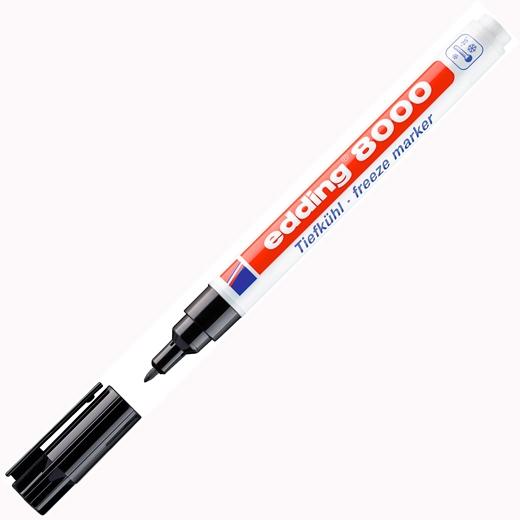 Edding Marcador Permanente 8000 Para Productos Congelados Negro, Punta Redonda 1mm, Resistente hasta -25°C, Set de 5 (Set de 5) Edding Marcador Permanente 8000 Para Productos Congelados Negro, Punta Redonda 1mm, Resistente hasta -25°C, Set de 5 (Set de 5)
