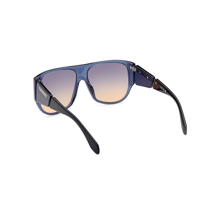 Adidas OR0097 Gafas de Sol para Adultos Hombre, Montura Azul Plástico,Cristales Azul Degradado, 145 mm