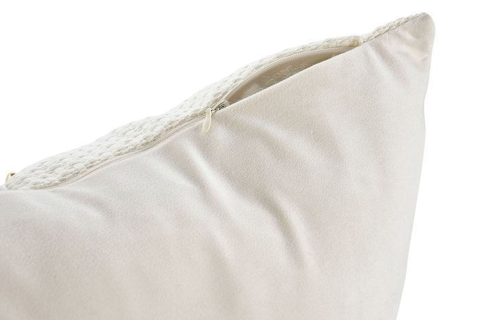 DKD Home Decor Cojin Verde Menta Blanco Jacquard Poliester PU 10 x 30 x 50 cm