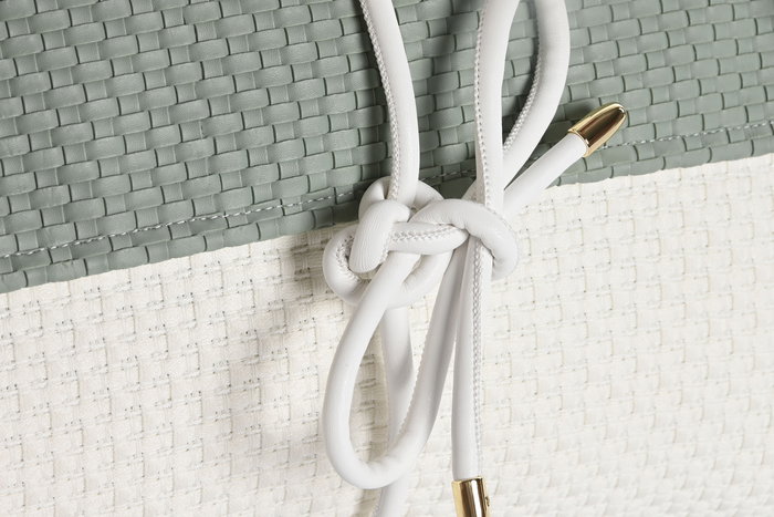 DKD Home Decor Cojin Verde Menta Blanco Jacquard Poliester PU 10 x 30 x 50 cm