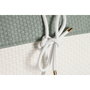 DKD Home Decor Cojín Jacquard PU Verde Menta y Blanco