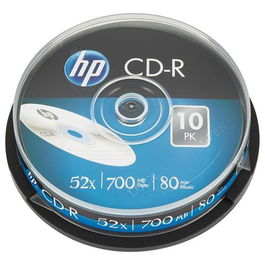 HP CD-R 700Mb 52X Tarrina de 10 Unidades