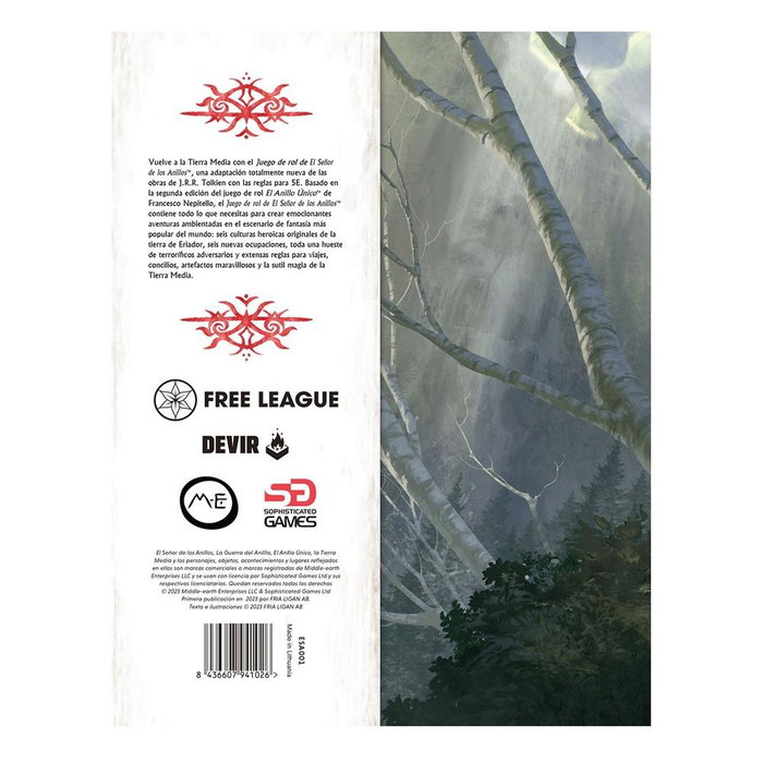 Devir El Señor de los Anillos 5e Reglamento Básico Juego de Rol Español