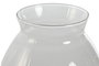 DKD Home Decor Set de 4 Portavelas de Cemento y Cristal Gris Desgastado