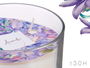 Acorde Vela Vaso con Tapa Dorada Violeta y Ámbar 12.5 x 8.6 x 12.5 cm (Set de 6)