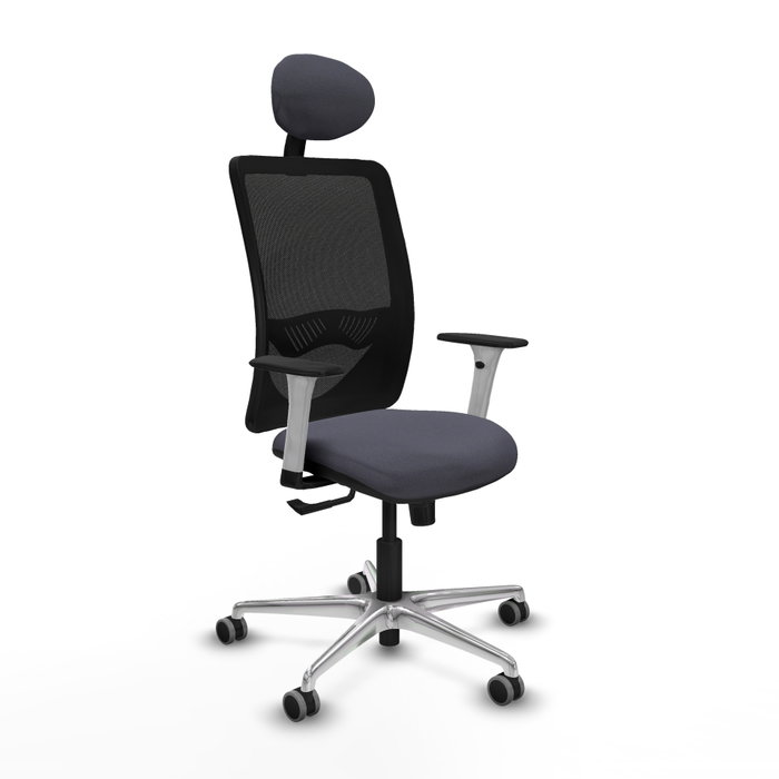 PIQUERAS Y CRESPO Silla de oficina Zulema Gris con mecanismo Sincro PIQUERAS Y CRESPO Silla de oficina Zulema Gris con mecanismo Sincro