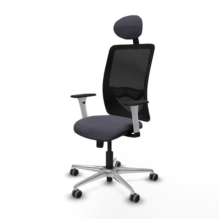 PIQUERAS Y CRESPO Silla de oficina Zulema Gris con mecanismo Sincro PIQUERAS Y CRESPO Silla de oficina Zulema Gris con mecanismo Sincro
