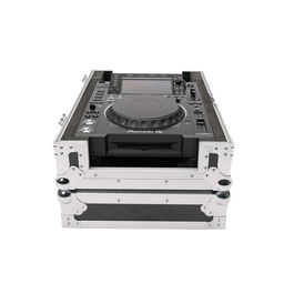 Magma Flightcase para reproductor/mezclador Bk-Sl, contrachapado, perfiles de aluminio, cierres, interior acolchado, compatible con Pioneer, Allen & Heath, Denon, Reloop