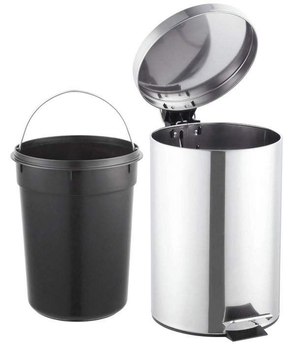PLUVIA PRO Papelera de Baño 12 Litros Inox 32035-12L PLUVIA PRO Papelera de Baño 12 Litros Inox 32035-12L