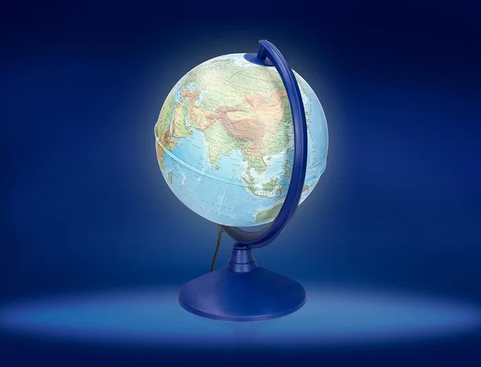 Liderpapel Globo terráqueo con luz físico y político de 20 cm Liderpapel Globo terráqueo con luz físico y político de 20 cm