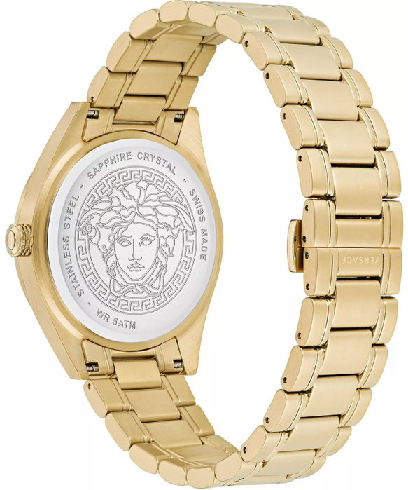 Versace VE6C00623 Greca Time Lady Dorado con Esfera Negra Versace VE6C00623 Greca Time Lady Dorado con Esfera Negra