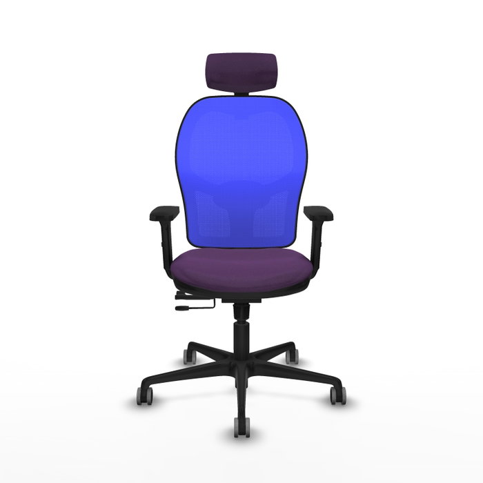 PIQUERAS Y CRESPO Silla de oficina Jorquera con mecanismo Sincro/Traslack, Morado y Azul PIQUERAS Y CRESPO Silla de oficina Jorquera con mecanismo Sincro/Traslack, Morado y Azul