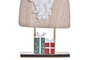 DKD Home Decor Figura Navidad Papa Noel Tradicional Natural Rojo MDF Poliéster 4 x 26 x 11 cm (8 Unidades)