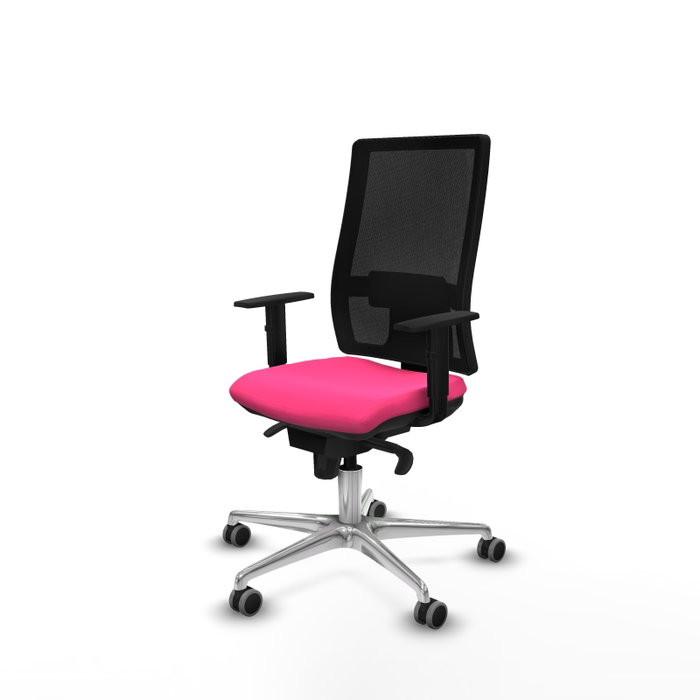PIQUERAS Y CRESPO Silla de oficina Horna Rosa con mecanismo Sincro PIQUERAS Y CRESPO Silla de oficina Horna Rosa con mecanismo Sincro
