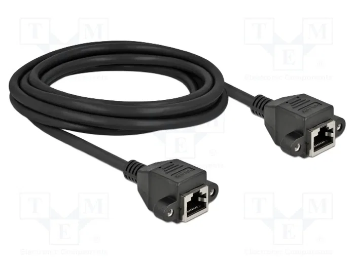DeLOCK Cable de extensión de red Cat.6a S/FTP RJ45 hembra a RJ45 hembra 3 m negro DeLOCK Cable de extensión de red Cat.6a S/FTP RJ45 hembra a RJ45 hembra 3 m negro