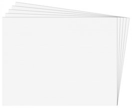 FIXO Paquete de 25 Cartulinas Blancas 50x65 cm 180g