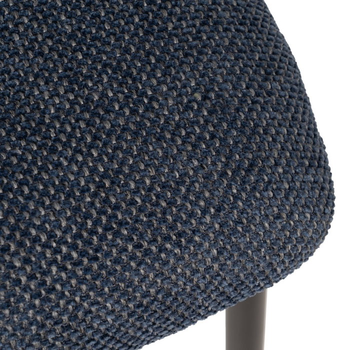 Silla Azul Tejido-Metal Salón 50 X 54 X 73,50 cm (Set de 4)