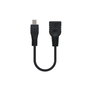 NANO CABLE Cable USB 2.0 OTG Micro USB B Macho a USB A Hembra 0,15m Negro