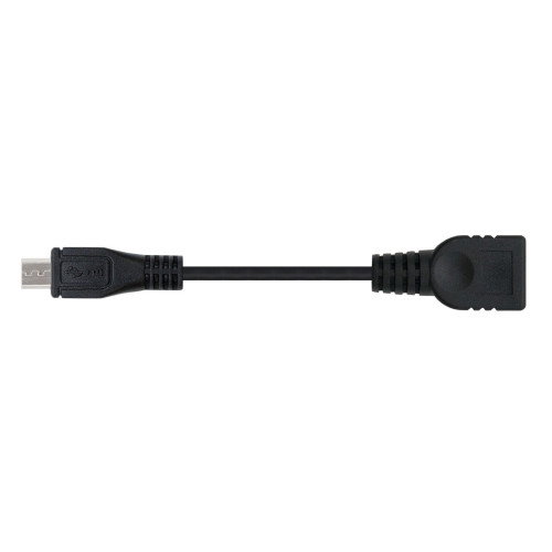 NANO CABLE Cable USB 2.0 OTG Micro USB B Macho a USB A Hembra 0,15m Negro