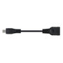 NANO CABLE Cable USB 2.0 OTG Micro USB B Macho a USB A Hembra 0,15m Negro