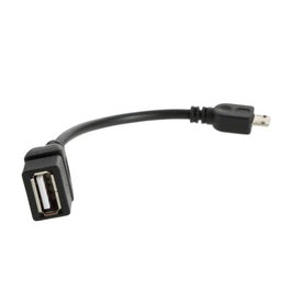 Nano Cable 10.01.3500 Cable USB 2.0 OTG MicroUSB Macho a USB Hembra 15cm Negro