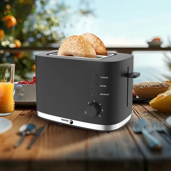 Fagor Pan Grill FG250 - 4 Funciones: Bagel, Recalentar, Cancelar, Descongelar Fagor Pan Grill FG250 - 4 Funciones: Bagel, Recalentar, Cancelar, Descongelar