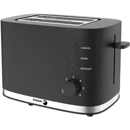 Fagor Pan Grill FG250 - 4 Funciones: Bagel, Recalentar, Cancelar, Descongelar