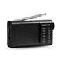 DAEWOO RADIO PORTATIL AM/FM NEGRO CON ALTAVOZ INTEGRADO - INCLUYE AURICULARES
