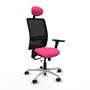 PIQUERAS Y CRESPO Silla de oficina Zulema Rosa y Negro