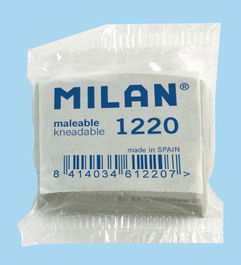 Milan Goma Maleable 1220 Blister Borrador para Carboncillo y Pastel