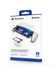 Nacon Protector de Pantalla Cristal Templado 9H para PlayStation Portal (PSP Portal) - Pantalla Protector, Negro/Transparente