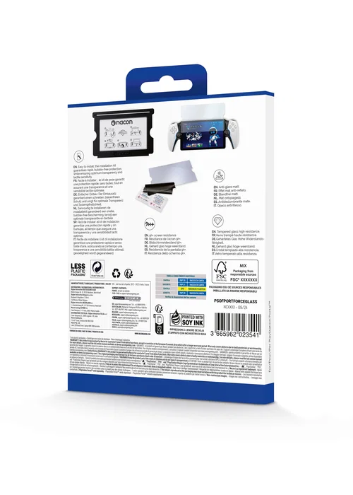 Nacon psofportforceglass accesorio y piza de videoconsola protector de pantalla