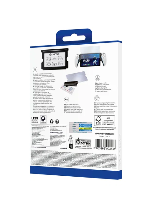 Nacon psofportforceglass accesorio y piza de videoconsola protector de pantalla