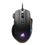 SHARKOON SHARK Force 3 Ratón Gaming Óptico 12800 DPI Negro