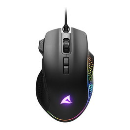 Sharkoon SHARK Force 3 Ratón Gaming Óptico, 12800 DPI, 8 Botones, Cable Trenzado 1.8m, Negro, para Mano Derecha, Ref SHARK Force 3